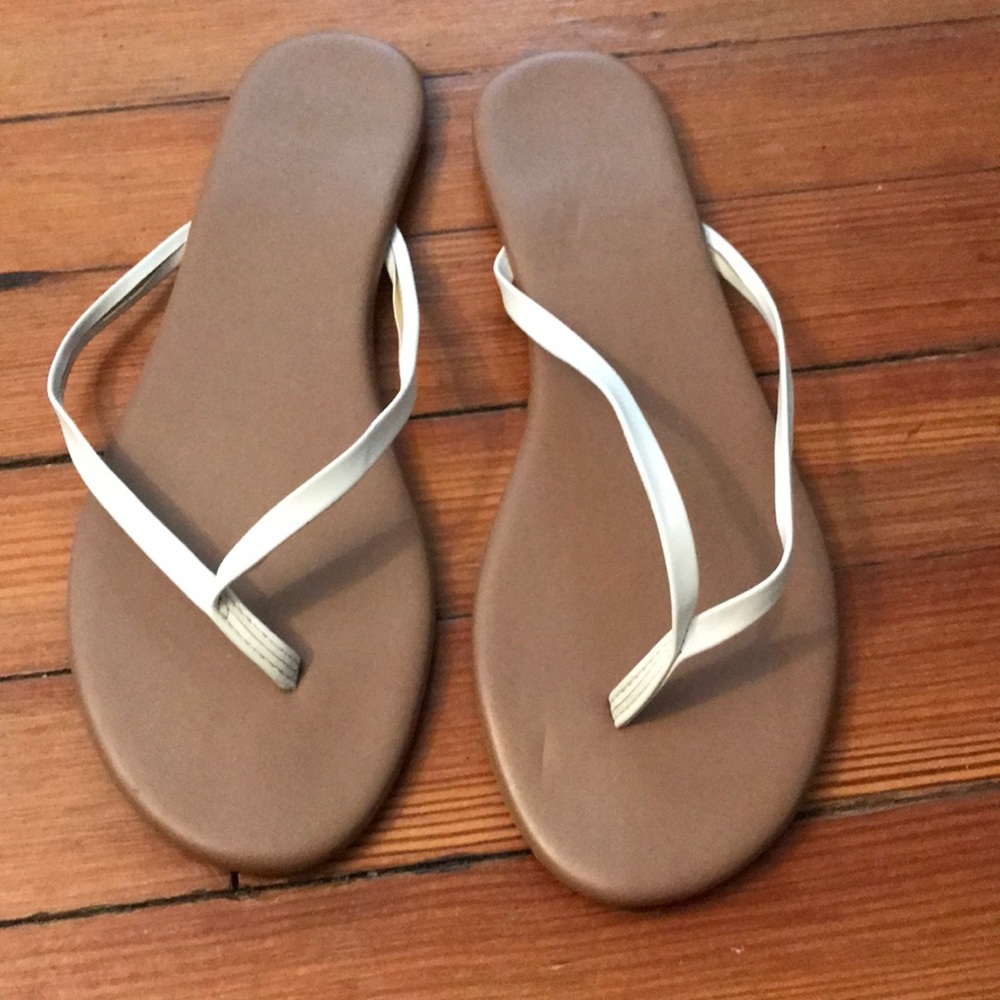 White thong sandals